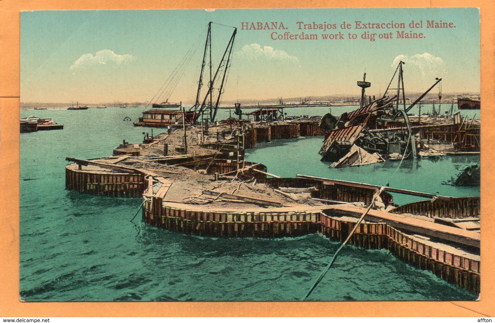 USS Maine Havana Cuba 1911 Postcard - Cuba
