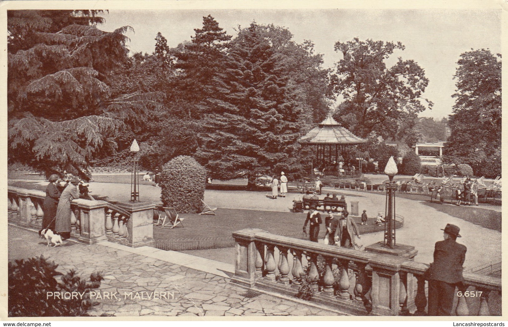 Postcard Priory Park Malvern My Ref  B13861 - Other & Unclassified