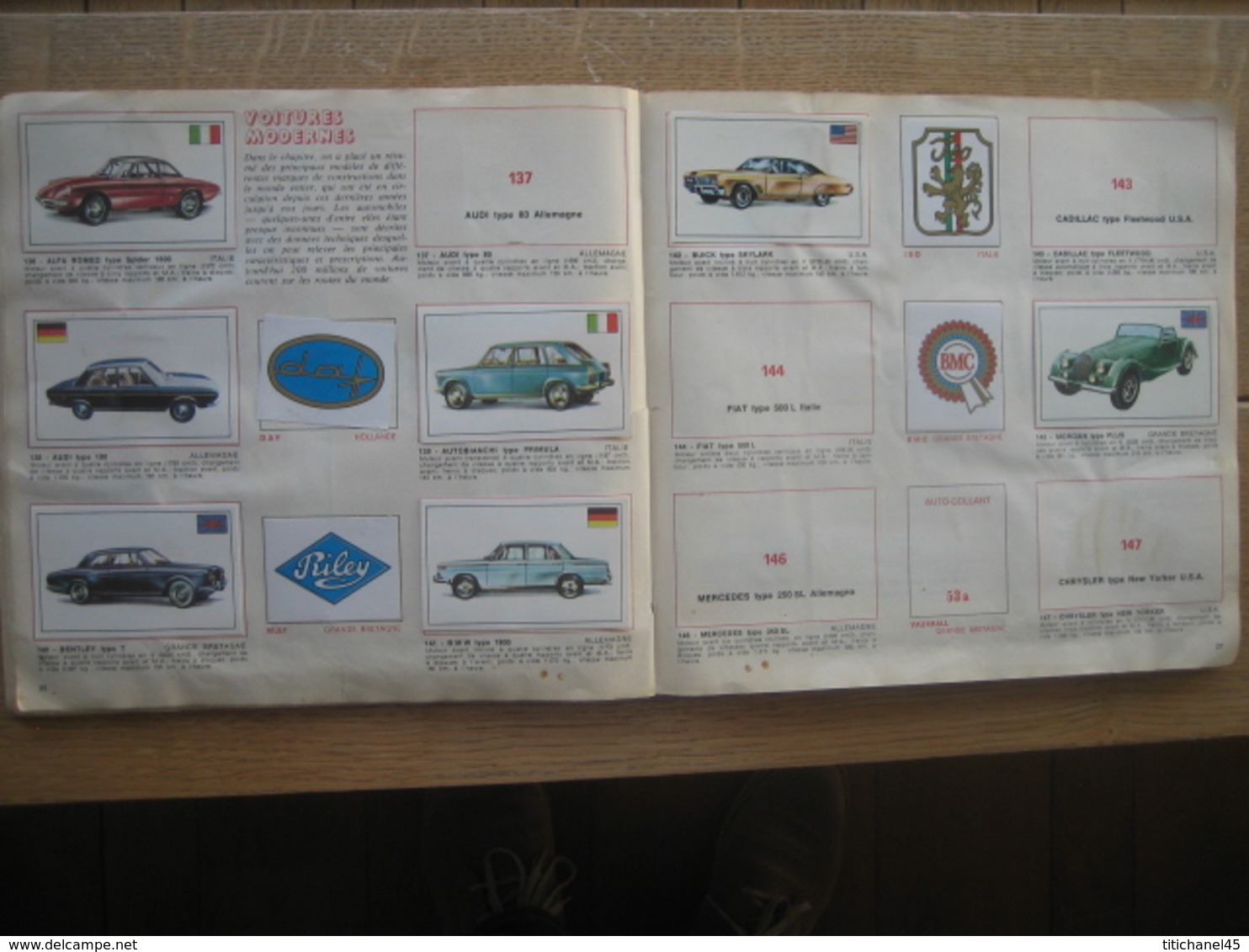 Album L'HISTOIRE DE L'AUTOMOBILE - Editions PANINI - Incomplet