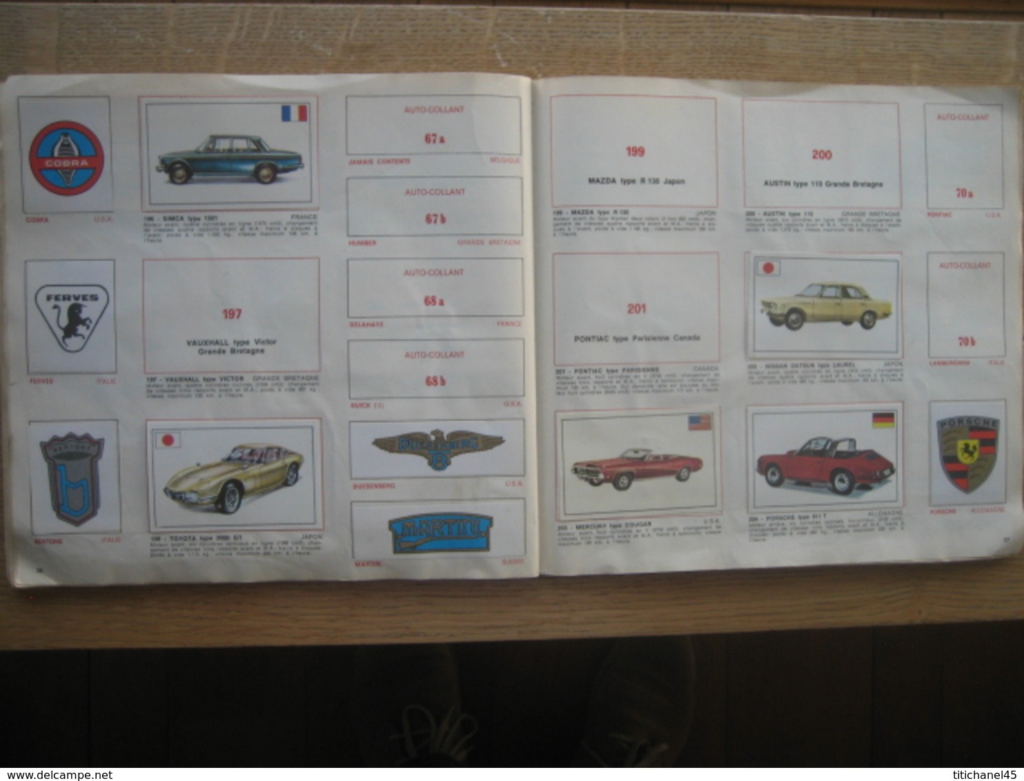 Album L'HISTOIRE DE L'AUTOMOBILE - Editions PANINI - Incomplet