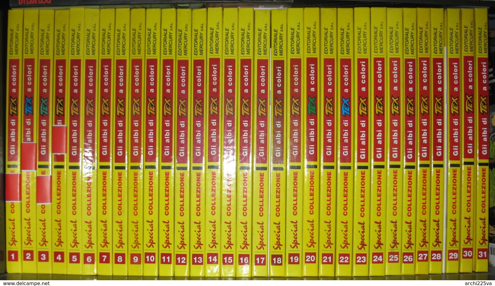 Collezione Special Tex A Colori 1997 / 2009 - Mercury - Edizione Limitata Numerata - Originali N. 1 / 31 Al Facciale - Tex