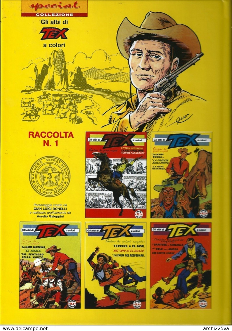 Collezione Special Tex A Colori 1997 / 2009 - Mercury - Edizione Limitata Numerata - Originali N. 1 / 31 Al Facciale - Tex