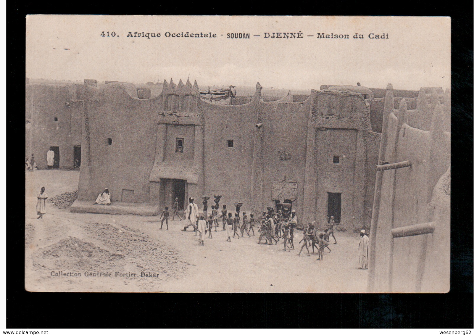 SOUDAN Afrique Occidentale Nr 410 Djenne- Maison Du Cadi, Fortier Ca 1910 Old Postcard - Sudan