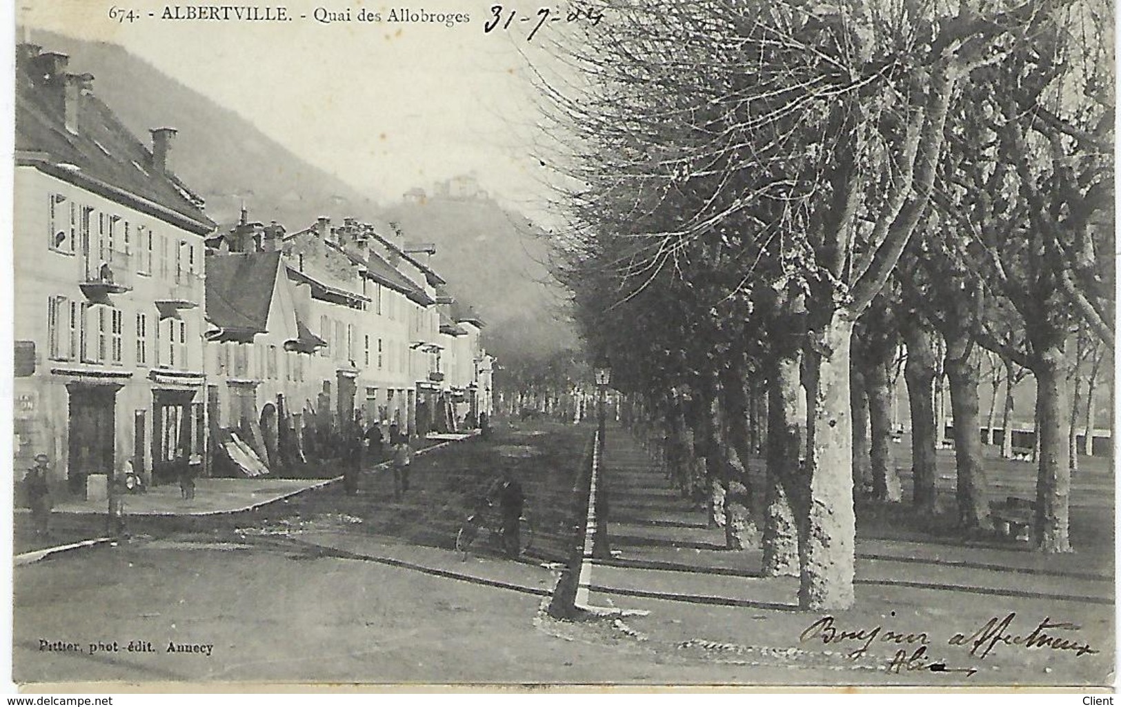 FRANCE - Albertville -Quai Des Allobroges 1904 - Albertville