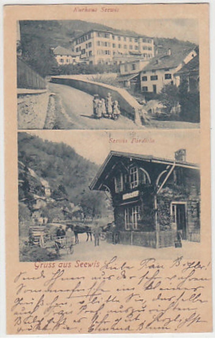 Gruss Aus Seewis - Bahnhof - 1901               (P-205-90423) - Seewis Im Prättigau