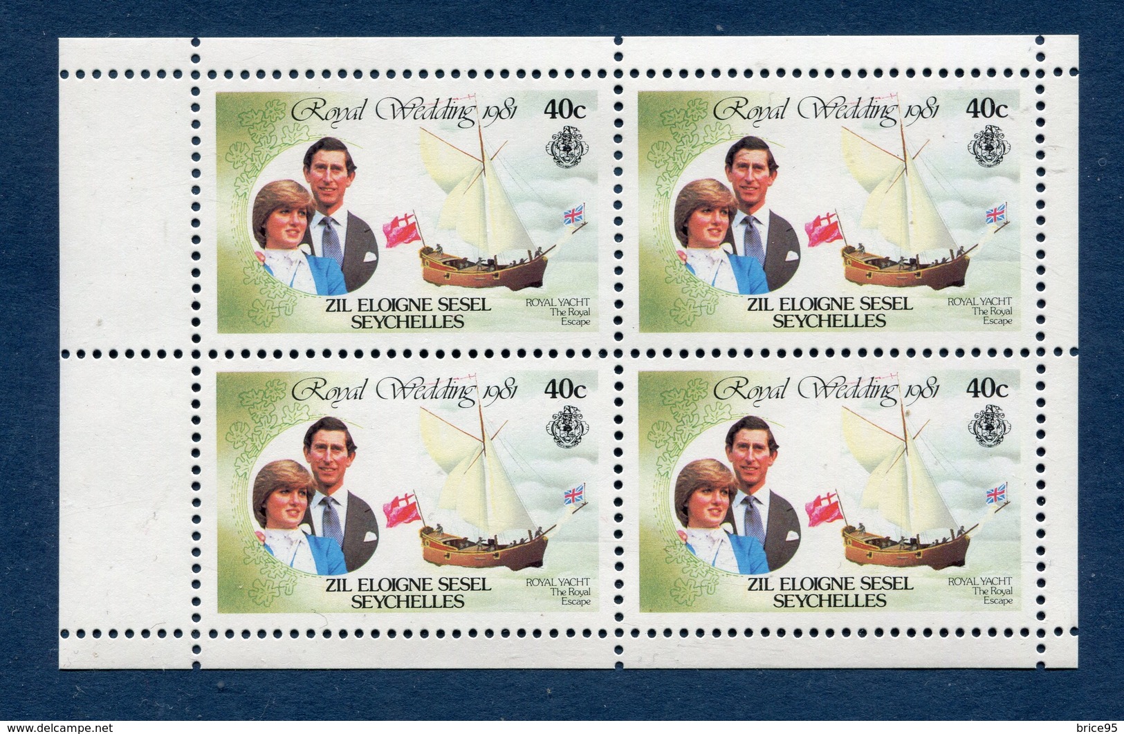 Seychelles - YT Bloc - Royal Wedding - Neuf Sans Charnière - 1981 - Seychelles (1976-...)