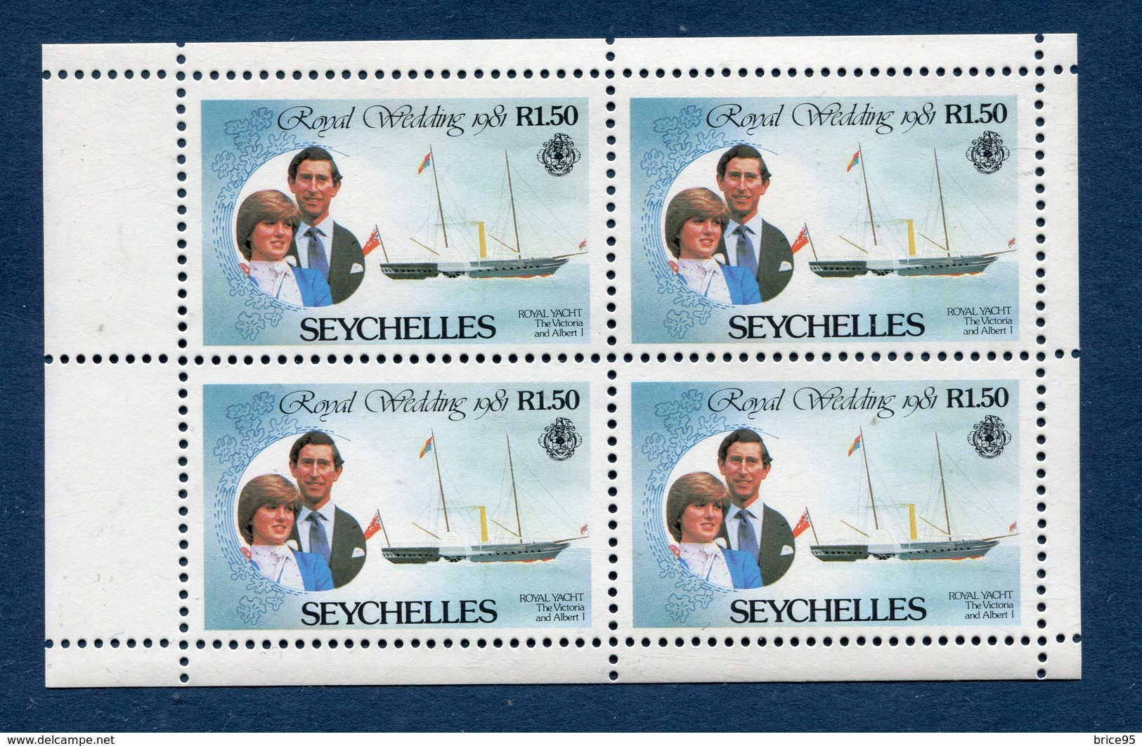 Seychelles - YT Bloc - Royal Wedding - Neuf Sans Charnière - 1981 - Seychelles (1976-...)