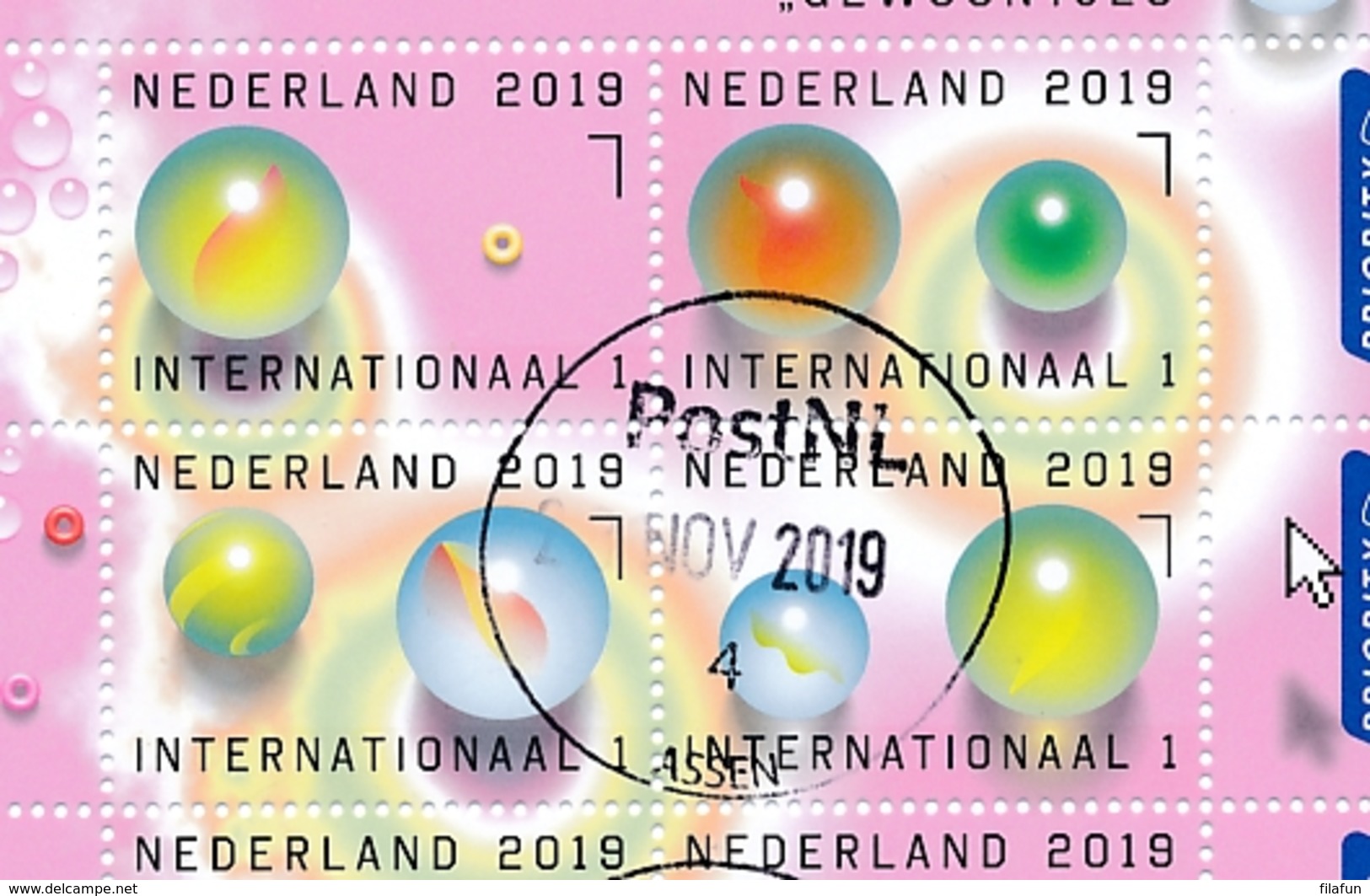 Nederland - 2019 - Velletje "Gewoontjes" Internationaal - Echt Gebruikt - Oblitérés