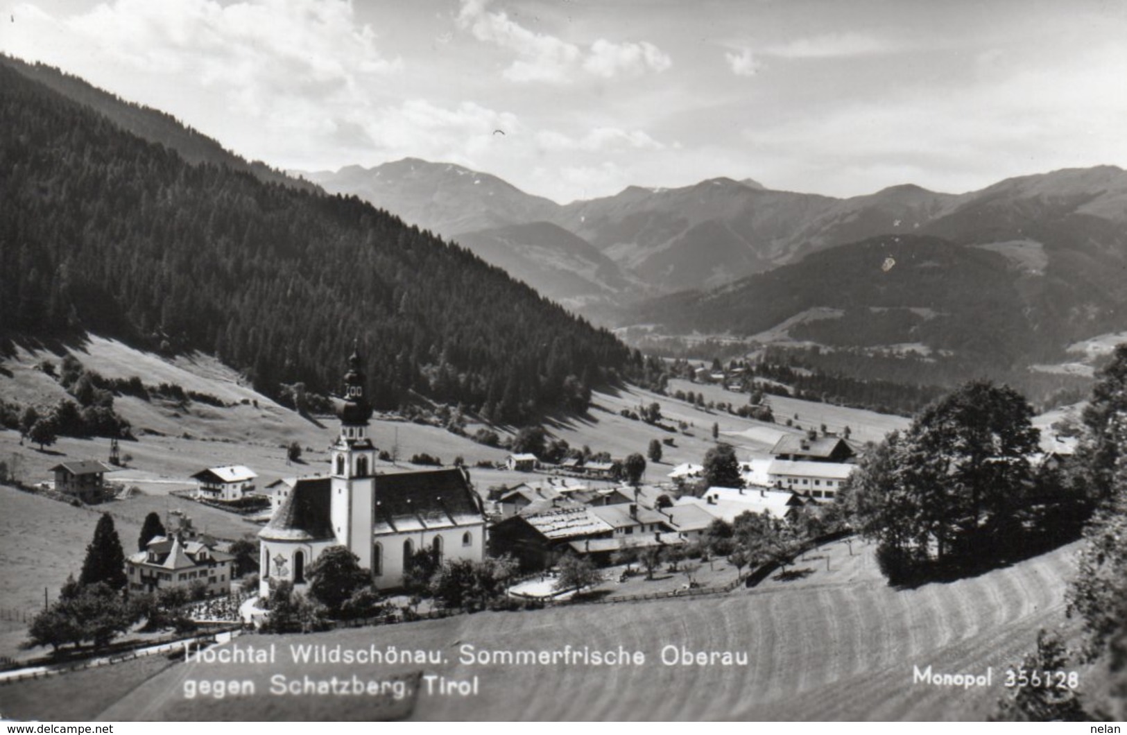 HOCHTAL WILDSCHONAU-SOMMERFRISCHE OBERAU GEGEN SCHATZBERG-REAL PHOTO - Wildschönau