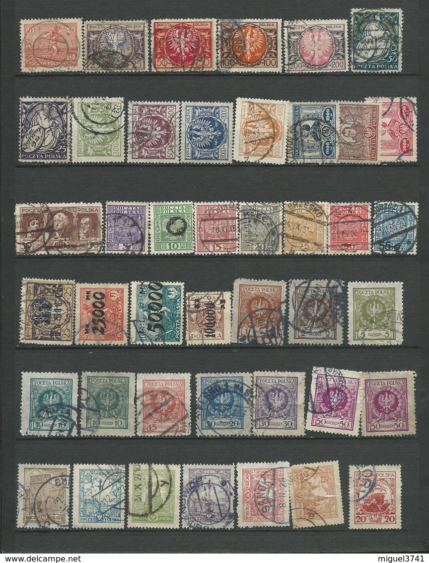 POLOGNE + TAXE + SURCHARGE 1916 / 1956 - 230 TIMBRES Tous Different Voir Scan Detail Annonce Lot 100 - Usati