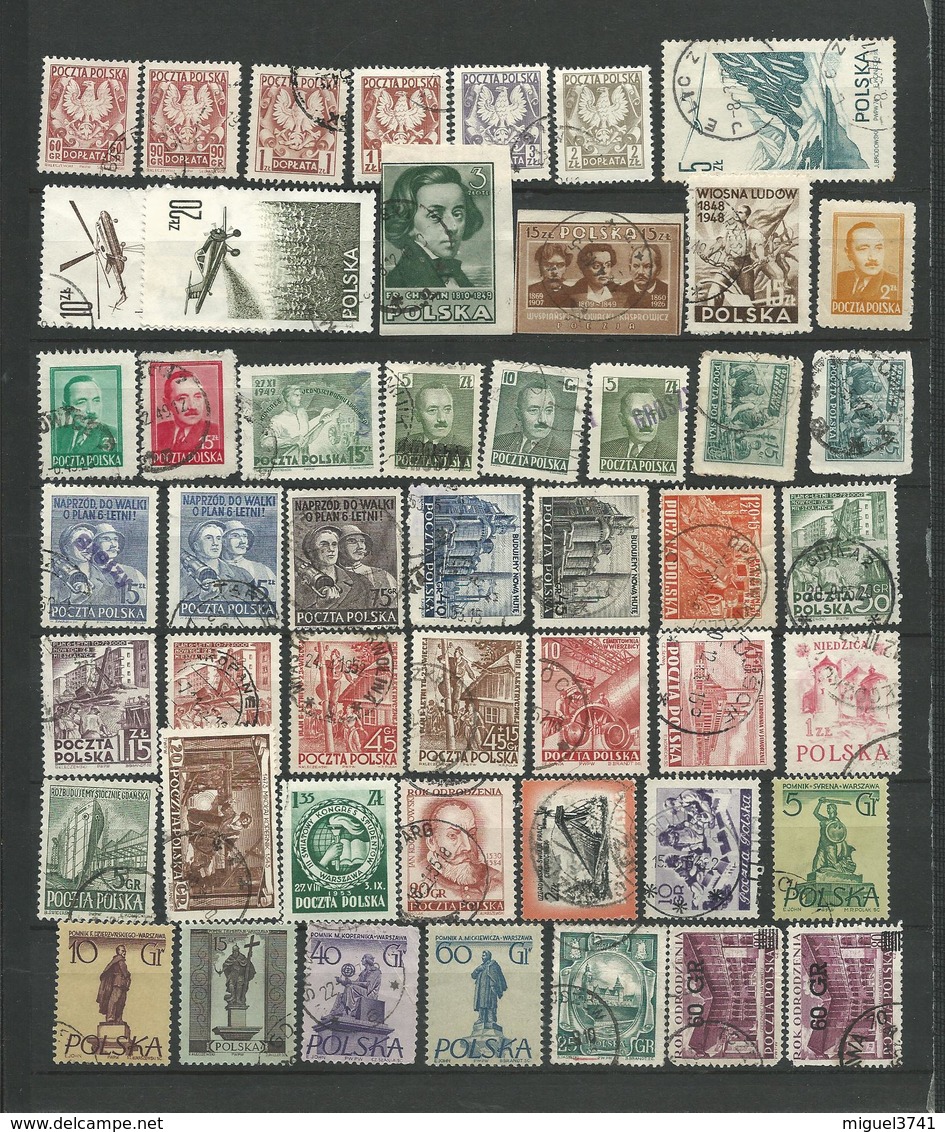 POLOGNE + TAXE + SURCHARGE 1916 / 1956 - 230 TIMBRES Tous Different Voir Scan Detail Annonce Lot 100 - Usati