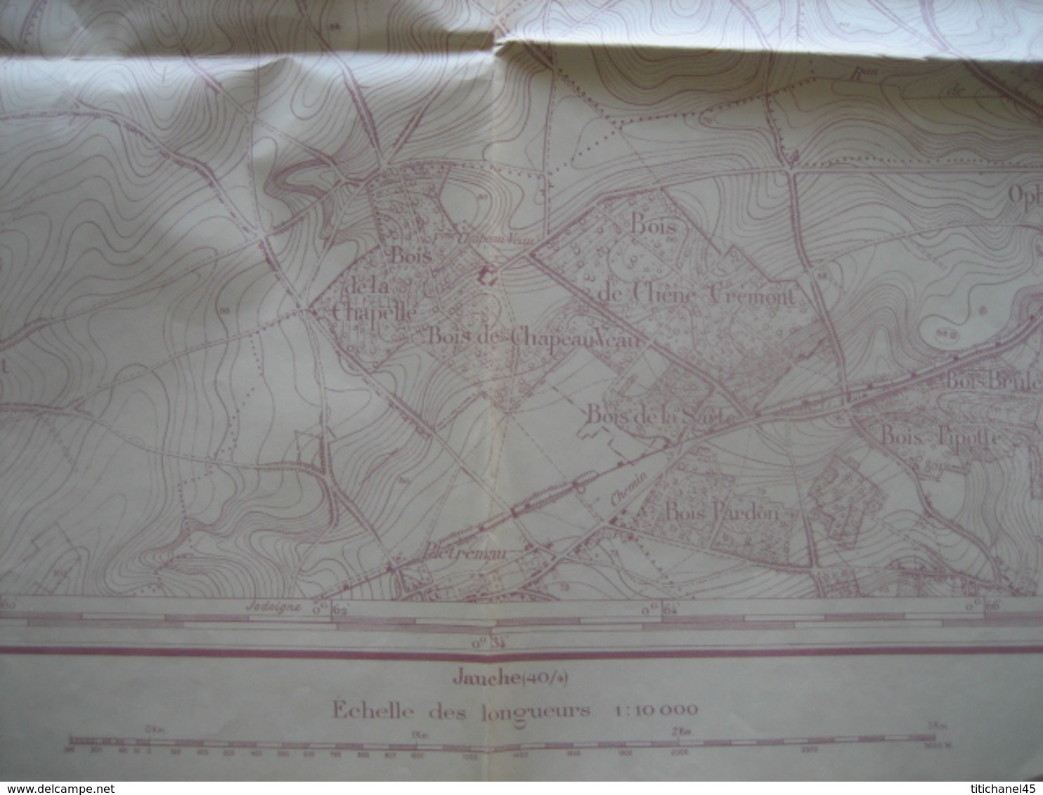 Kaatr 1:10000 1933 - TIENEN Carte N° 32/8 - Impr. Lithographique De L'Institut Cartographique Militaire Bruxelles - 1933 - Cartes Topographiques