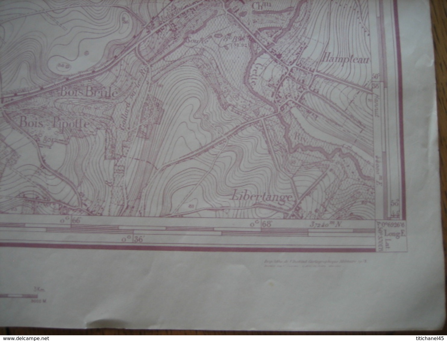 Kaatr 1:10000 1933 - TIENEN Carte N° 32/8 - Impr. Lithographique De L'Institut Cartographique Militaire Bruxelles - 1933 - Cartes Topographiques