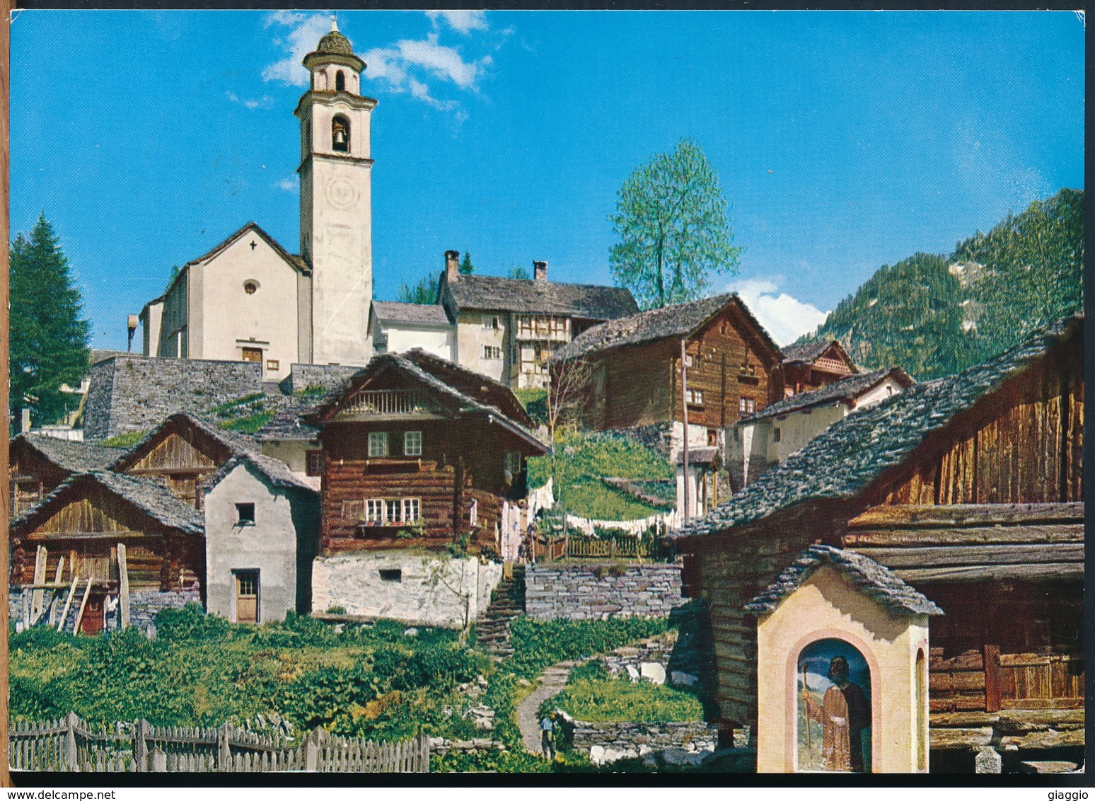 °°° 16076 - SVIZZERA - TI - BOSCO GURIN - WALSERDORF - 1986 With Stamps °°° - Bosco/Gurin