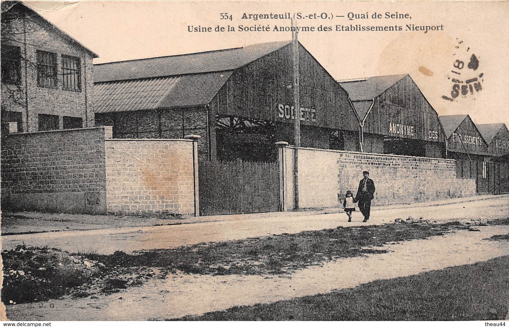 ¤¤  -   ARGENTEUIL    -  Quai De Seine  -  Usine De La Société Anonyme Des Etablissements Nieuport    -  ¤¤ - Argenteuil