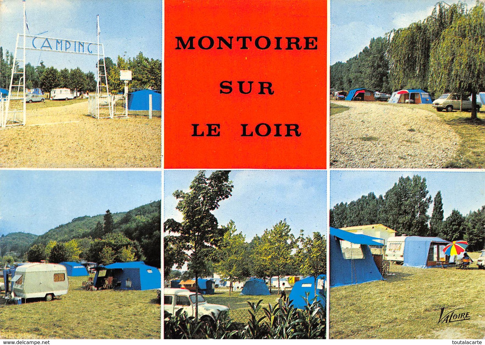 CPSM 41 MONTOIRE SUR LE LOIR LE CAMPING MULTI VUES    Grand Format  15 X 10,5 Cm - Montoire-sur-le-Loir