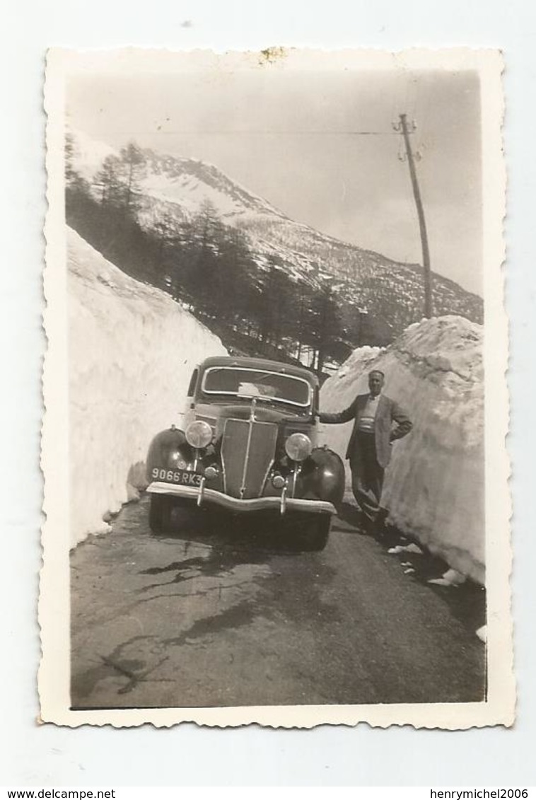 Photographie  Automobile 1936 Route Simplon Valais Suisse  Photo 6,x9 Cm Env - Cars