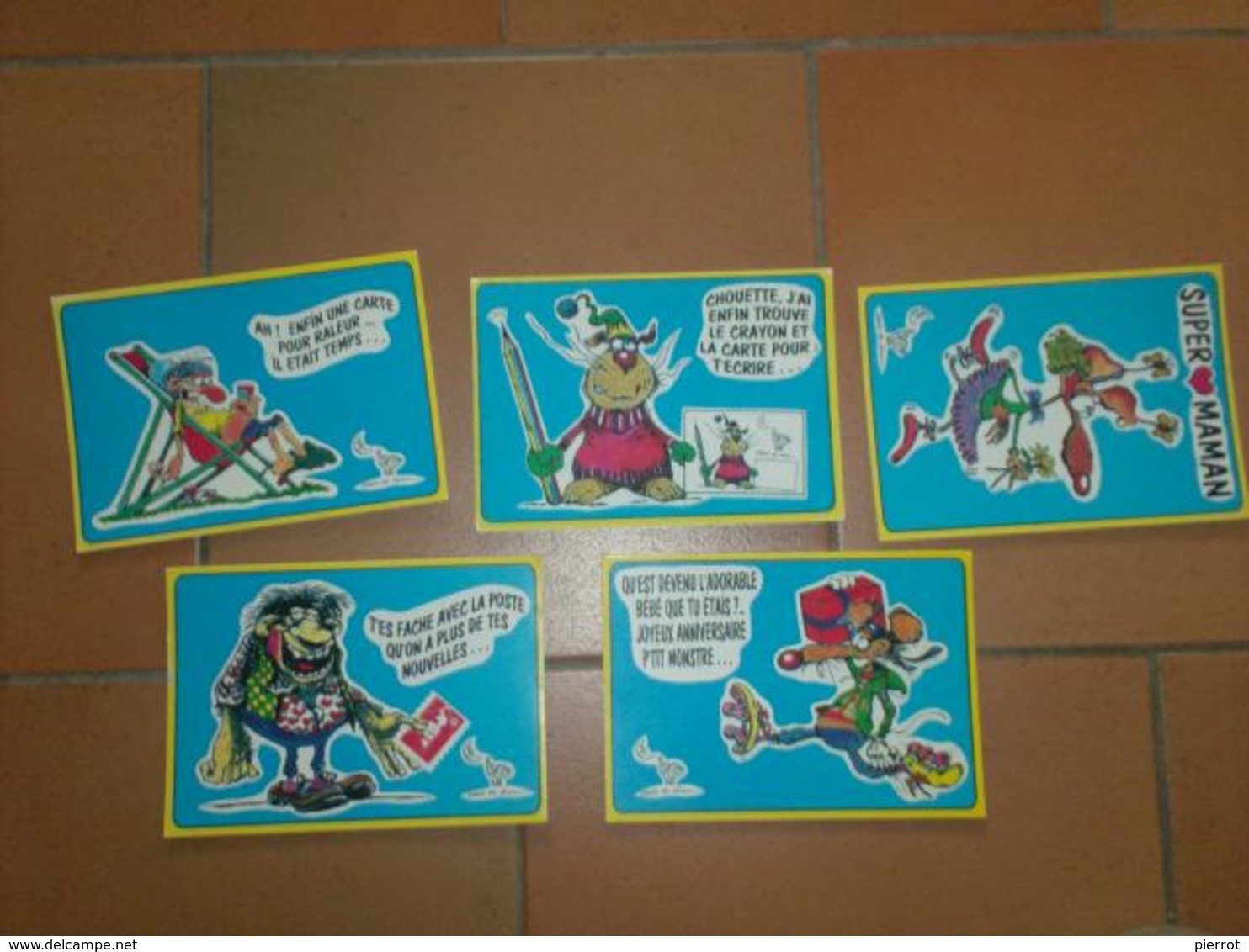 CAB0078 HUMOUR Lot De 5 Cartes Vierges : Série Clair De Lune - 5 - 99 Postcards