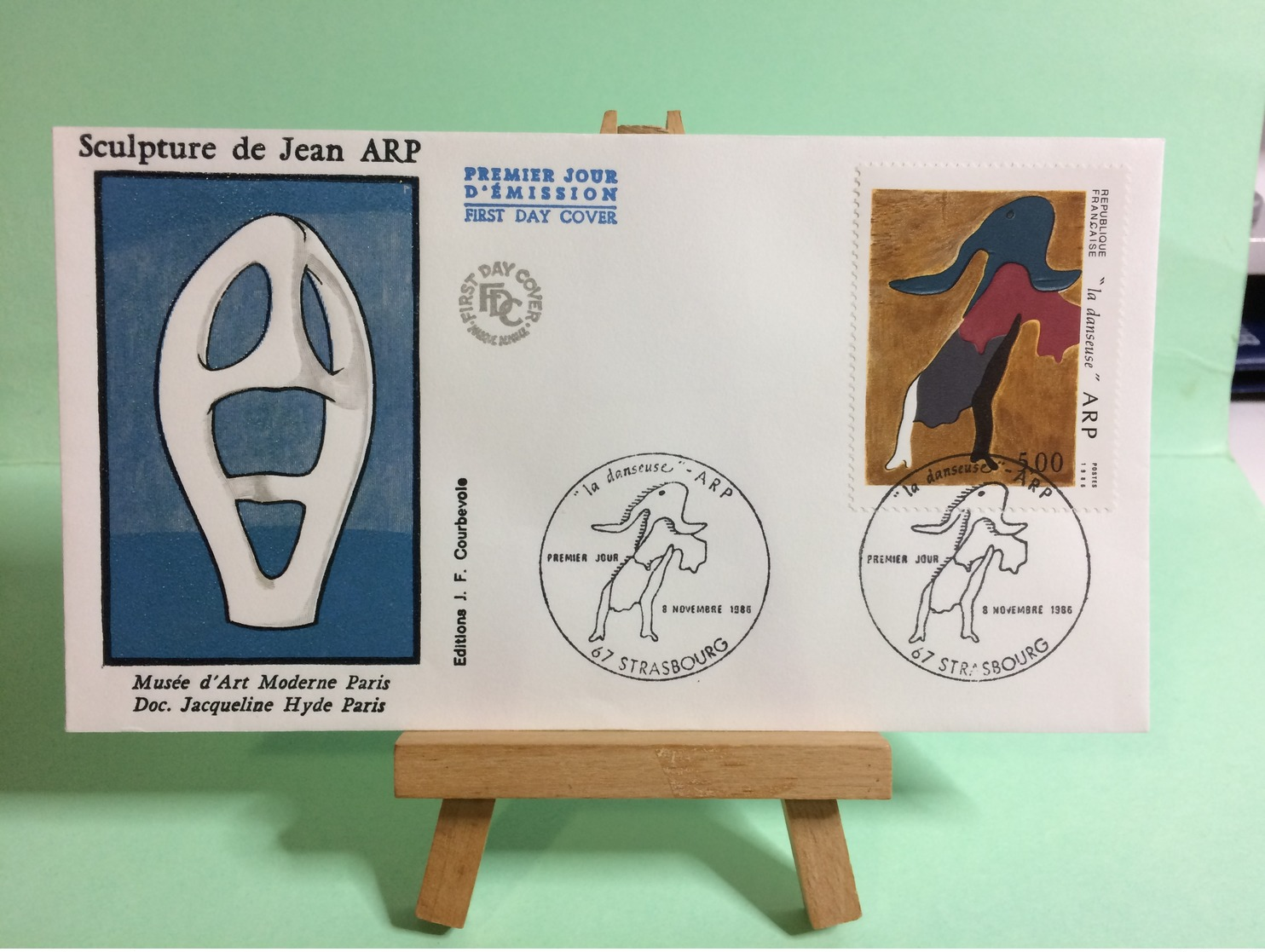 Scultire De Jean ARP - 67 Strasbourg - 8.11.1986 - FDC 1er Jour Coté ..€ - 1980-1989