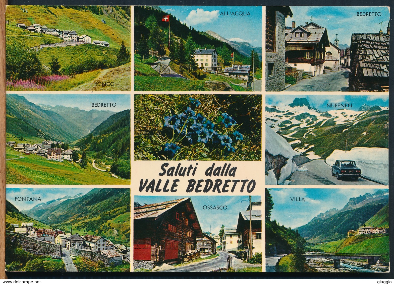 °°° 16084 - SVIZZERA - TI - SALUTI DALLA VALLE BEDRETTO - 1973 With Stamps °°° - Bedretto