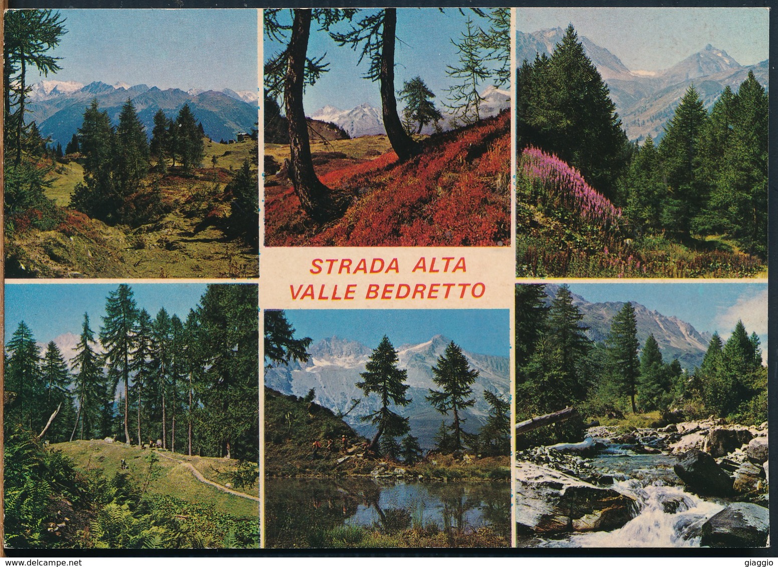 °°° 16085 - SVIZZERA - TI - STRADA ALTA VALLE BEDRETTO - 1983 With Stamps °°° - Bedretto