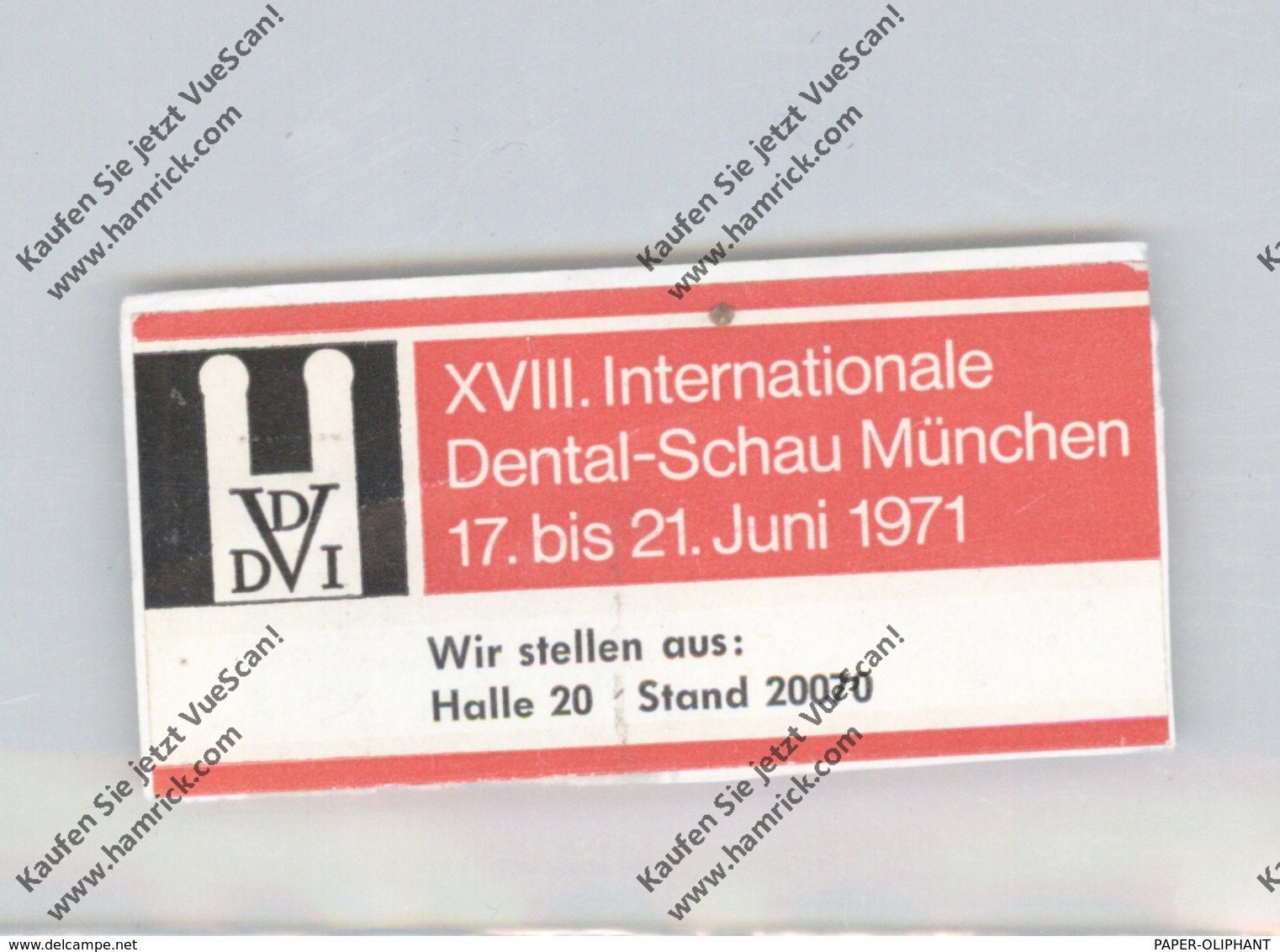 MEDIZIN - Vignette Dental-Schau München 1971 - Gesundheit
