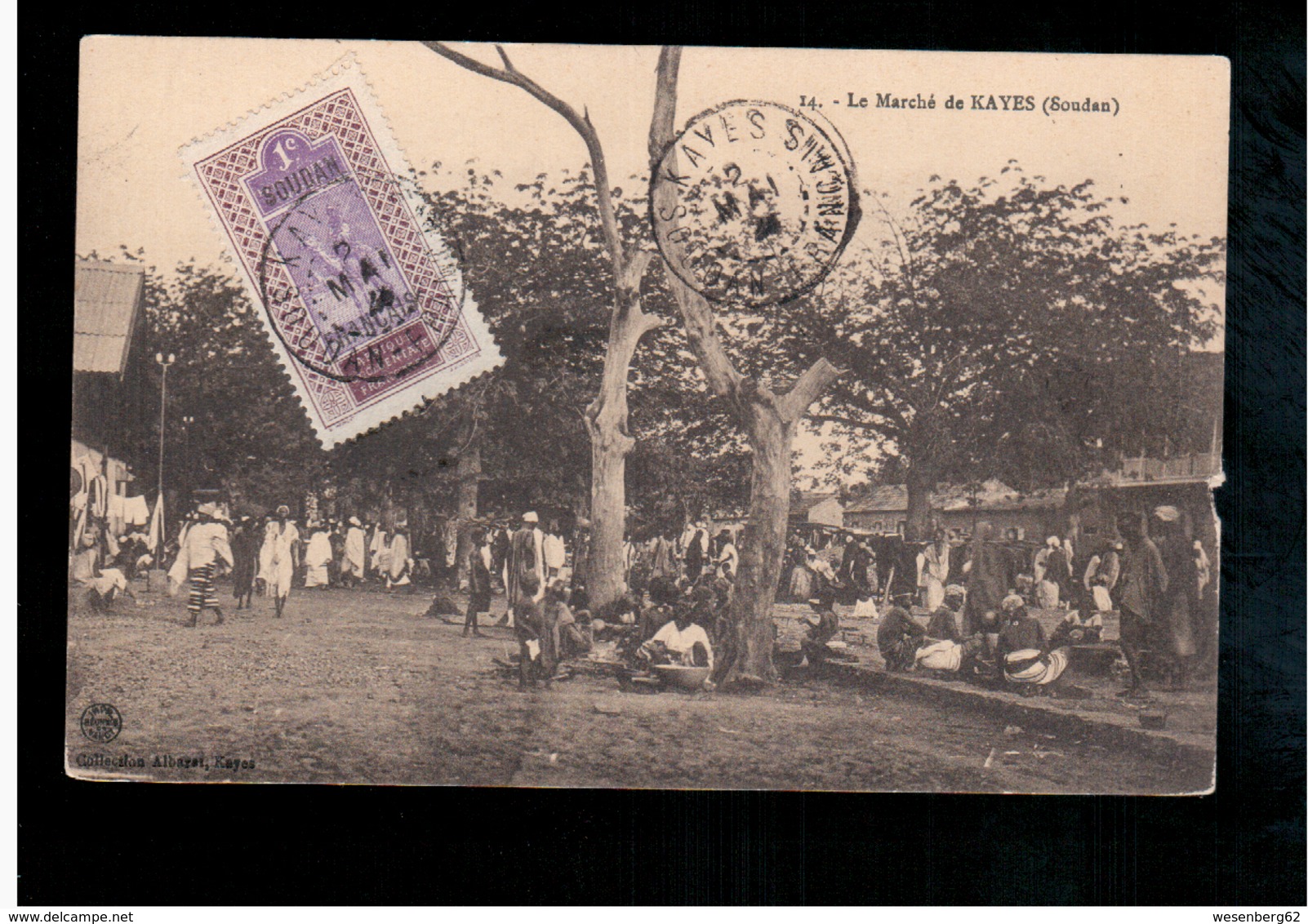 SOUDAN 14. Le Marche De Kayes (Soudan) Ca 1910 Old Postcard - Sudan