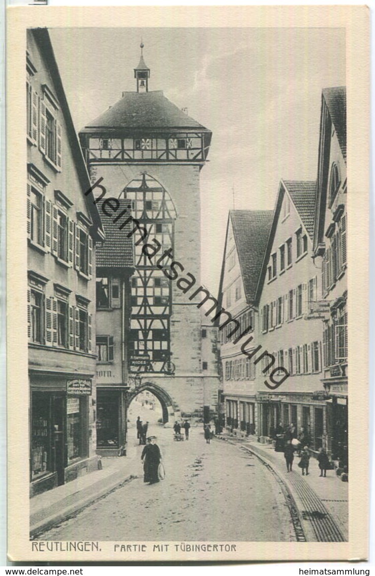 Reutlingen - Partie Mit Tübinger Tor - Verlag Gebr. Metz Tübingen 20er Jahre - Reutlingen