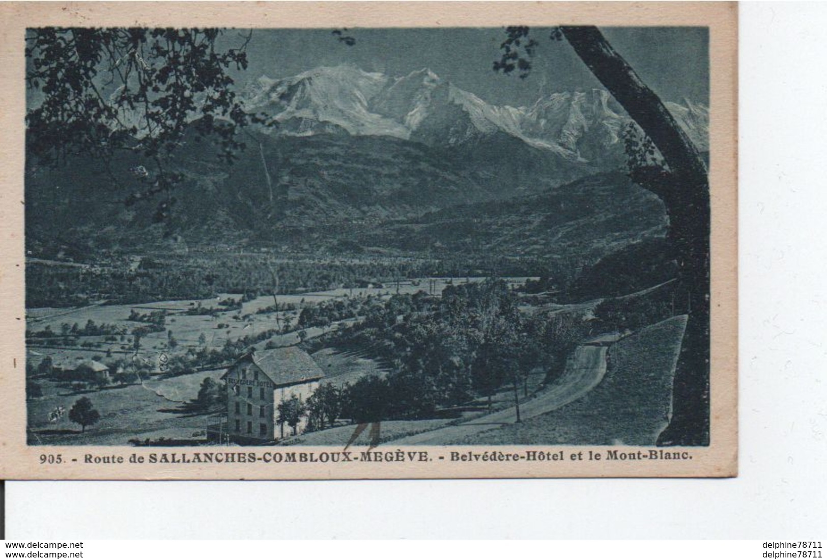Route De Sallanches-Combloux-Megêve-Belvedère-Hotel Et Le Mont-Blanc - Combloux