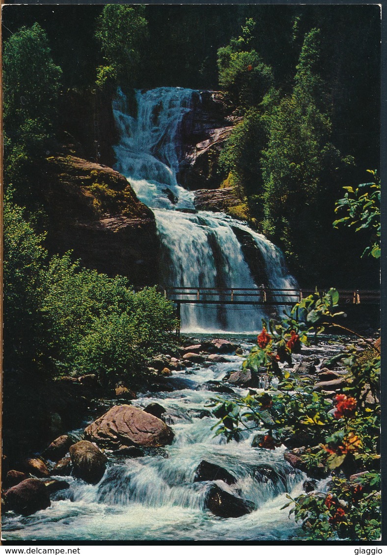 °°° 16093 - SVIZZERA - TI - FAIDO - CASCATA DELLA PIUMOGNA - With Stamps °°° - Faido