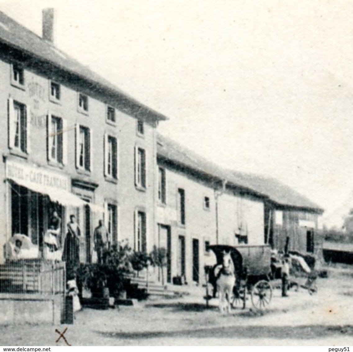 54. Audun Le Roman. Gendarmerie Nationale. Hôtel Et Café Français. 1903 - Autres & Non Classés