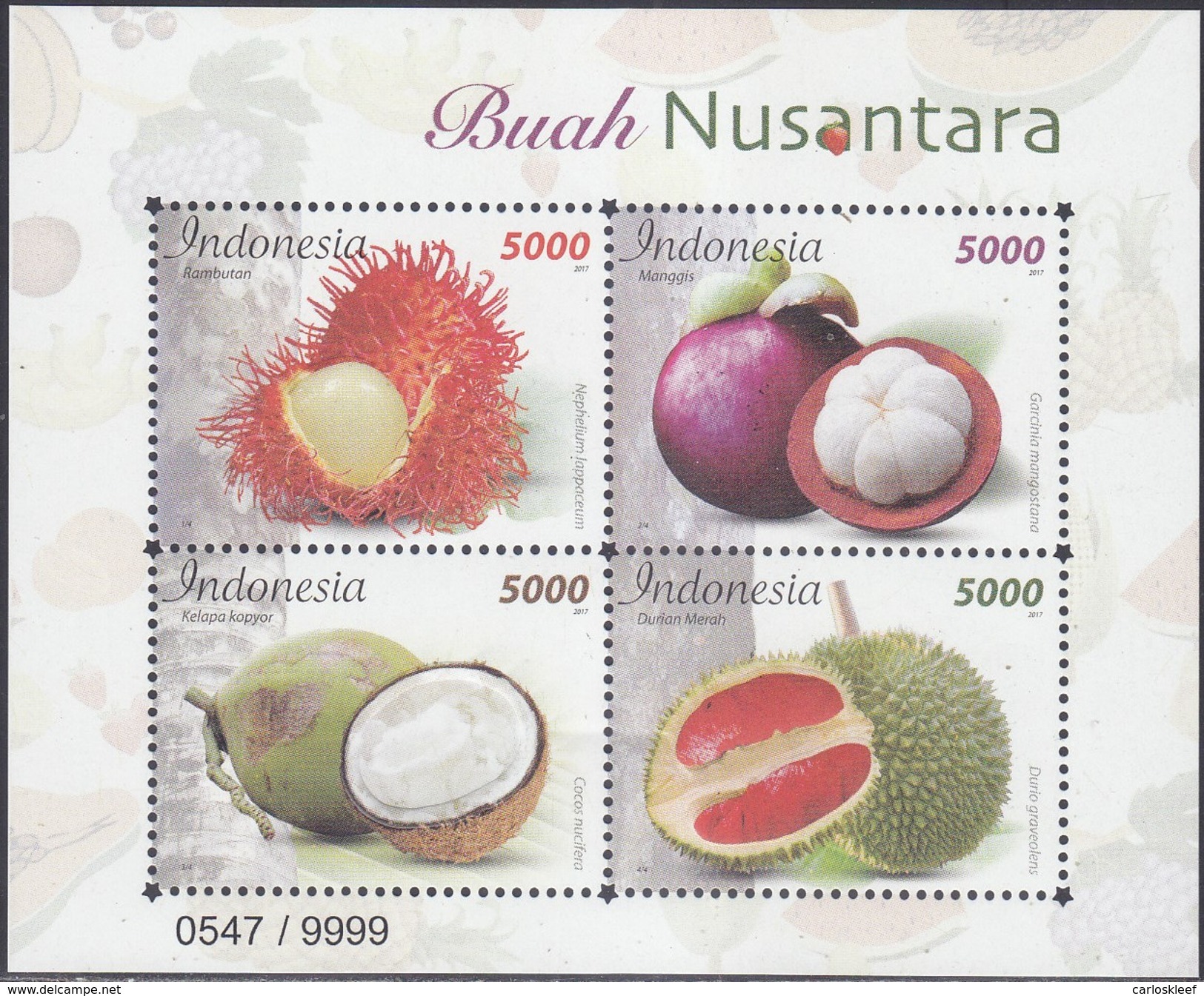 Indonesia - Indonesie New Issue 16-10-2017 (Blok)  ZBL 370 - Indonésie