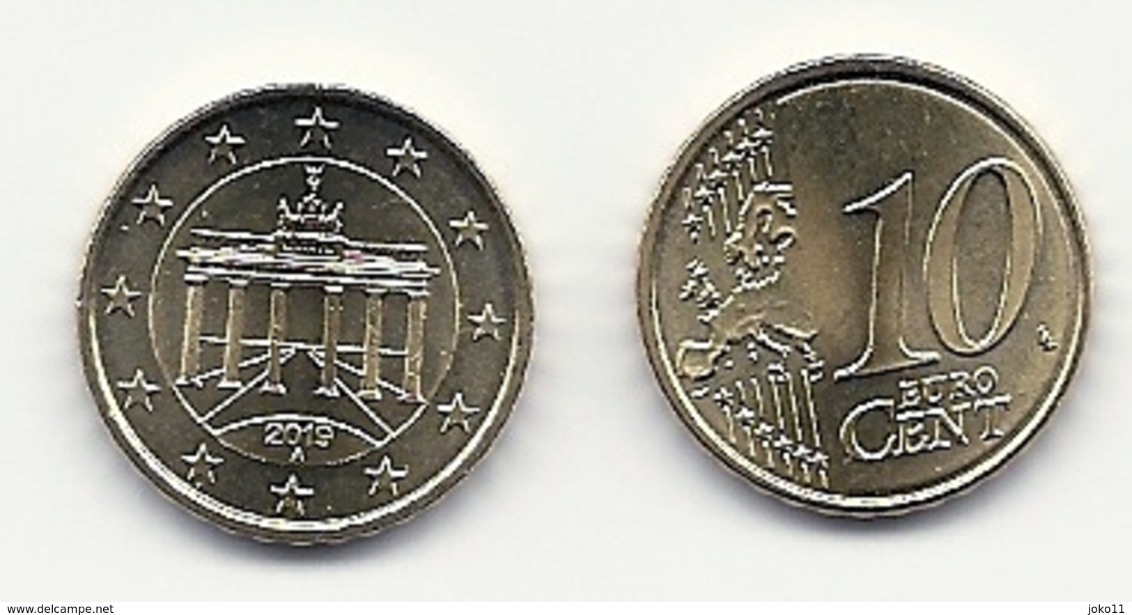 10 Cent, 2019,  Prägestätte (A),  Vz, Sehr Gut Erhaltene Umlaufmünzen - Deutschland