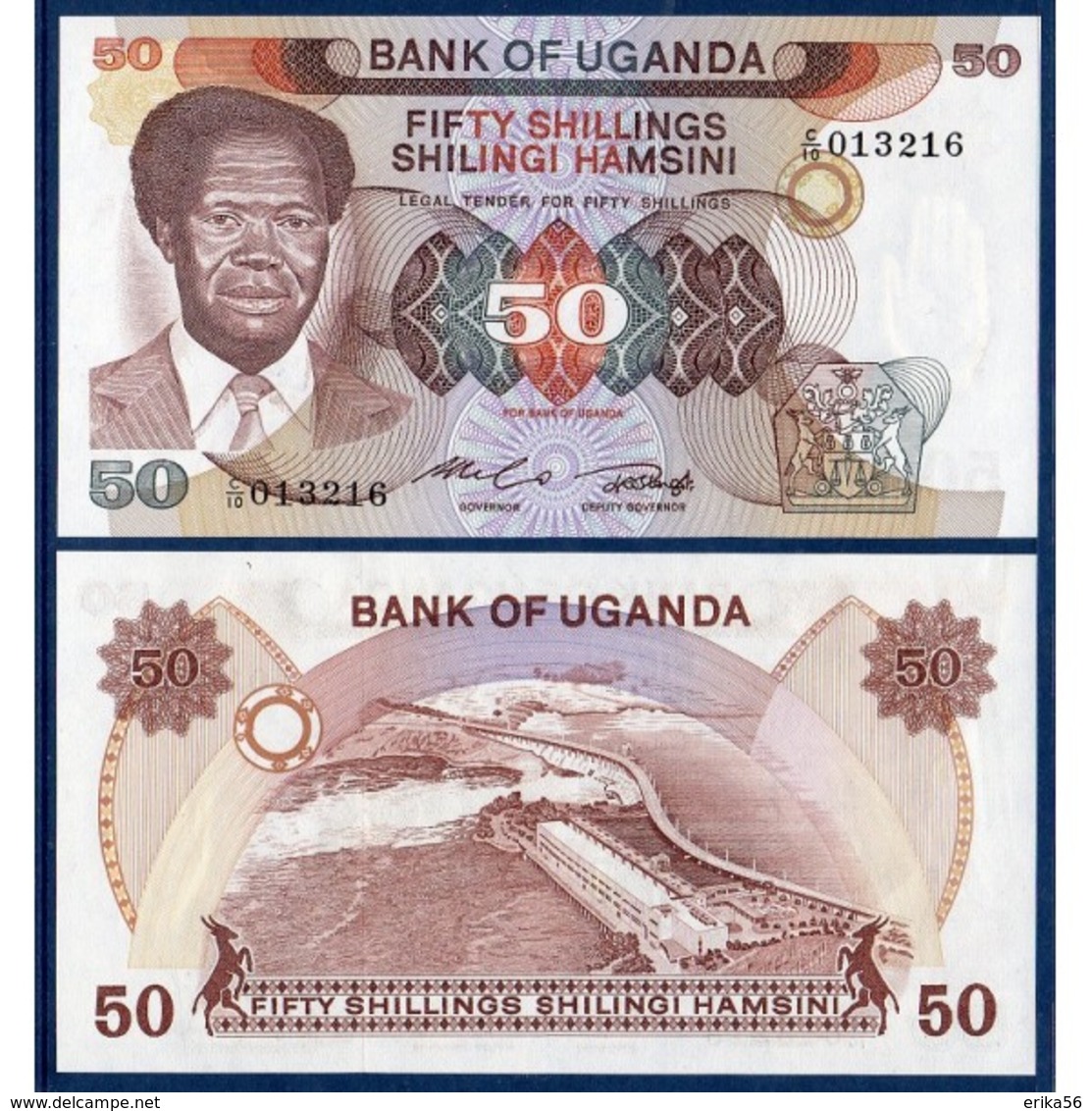 Billet Ouganda 50 Shilling - Ouganda