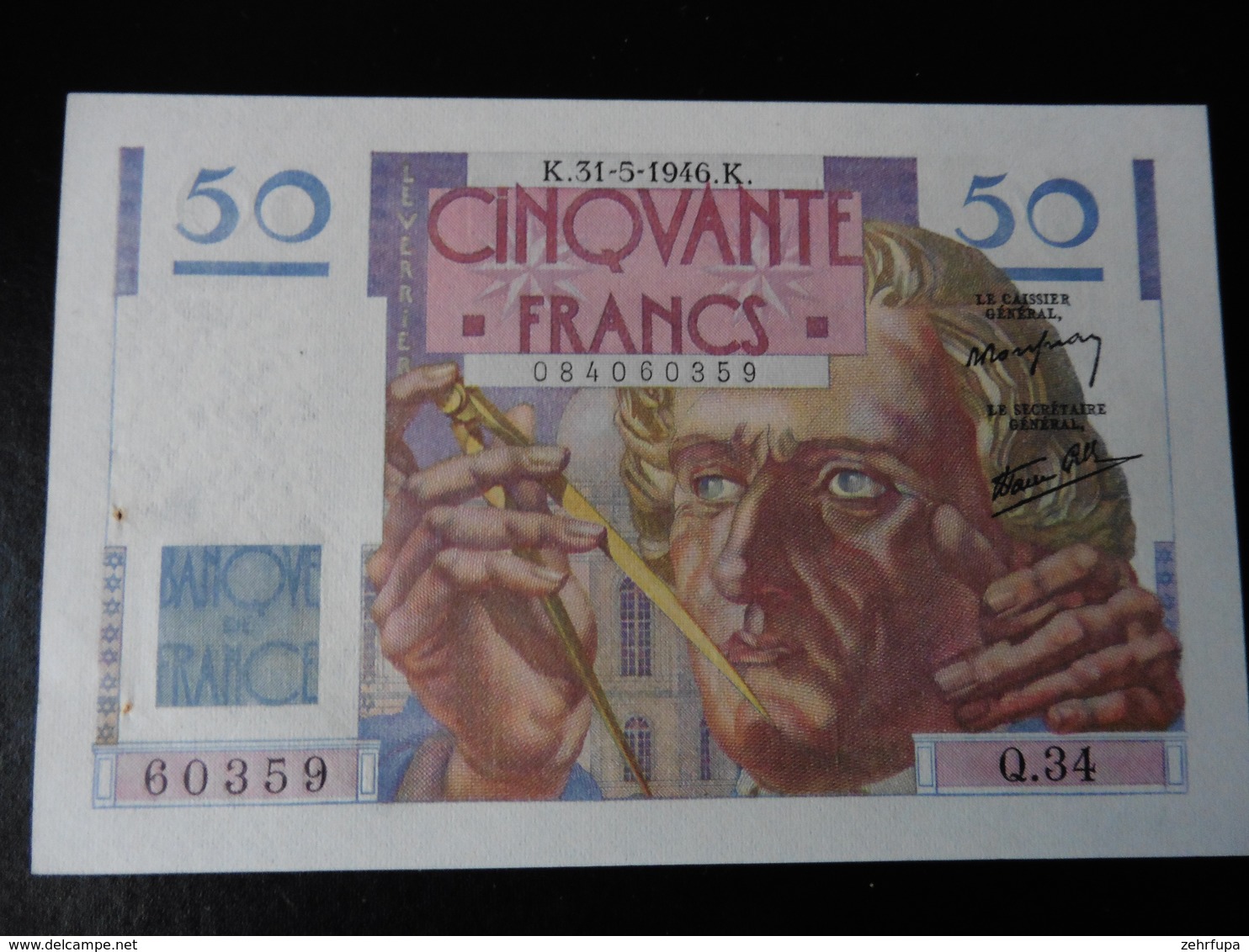 50 FRANCS LE VERRIER 31.05.1946 - SUP - 50 F 1946-1951 ''Le Verrier''