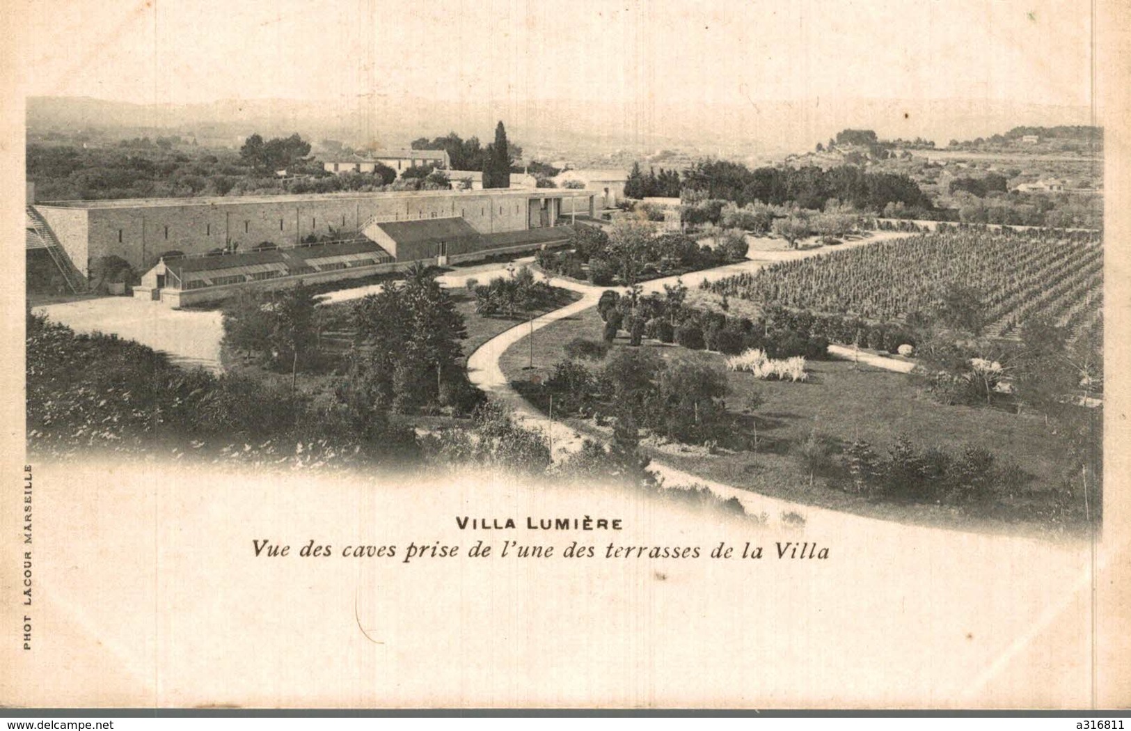 GIVRY - Villa Lumière - Vue De La Villa Et De L'allée Des Platanes ( Partie Des Vignobles Et Des Caves ) - Other & Unclassified