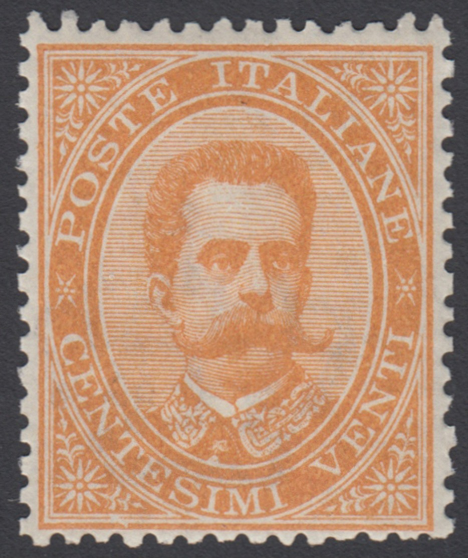 UMBERTO I. Francobollo Nuovo Da C.20 (n.39) Corredato Dal Certif. Raybaudi. - Sonstige & Ohne Zuordnung