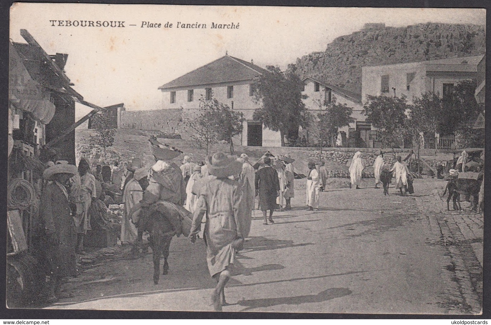 CPA - Tunsie, TEBOURSOUK, Place De L'ancien Marche - Tunesien