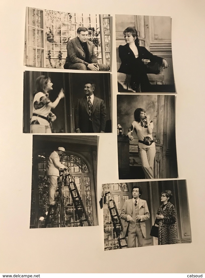 Lot De 11 Photographies Anciennes (mai 1972) « 4 Pièces Sur Jardin »  Théâtre Royal Des Galeries, Bruxelles - - Célébrités