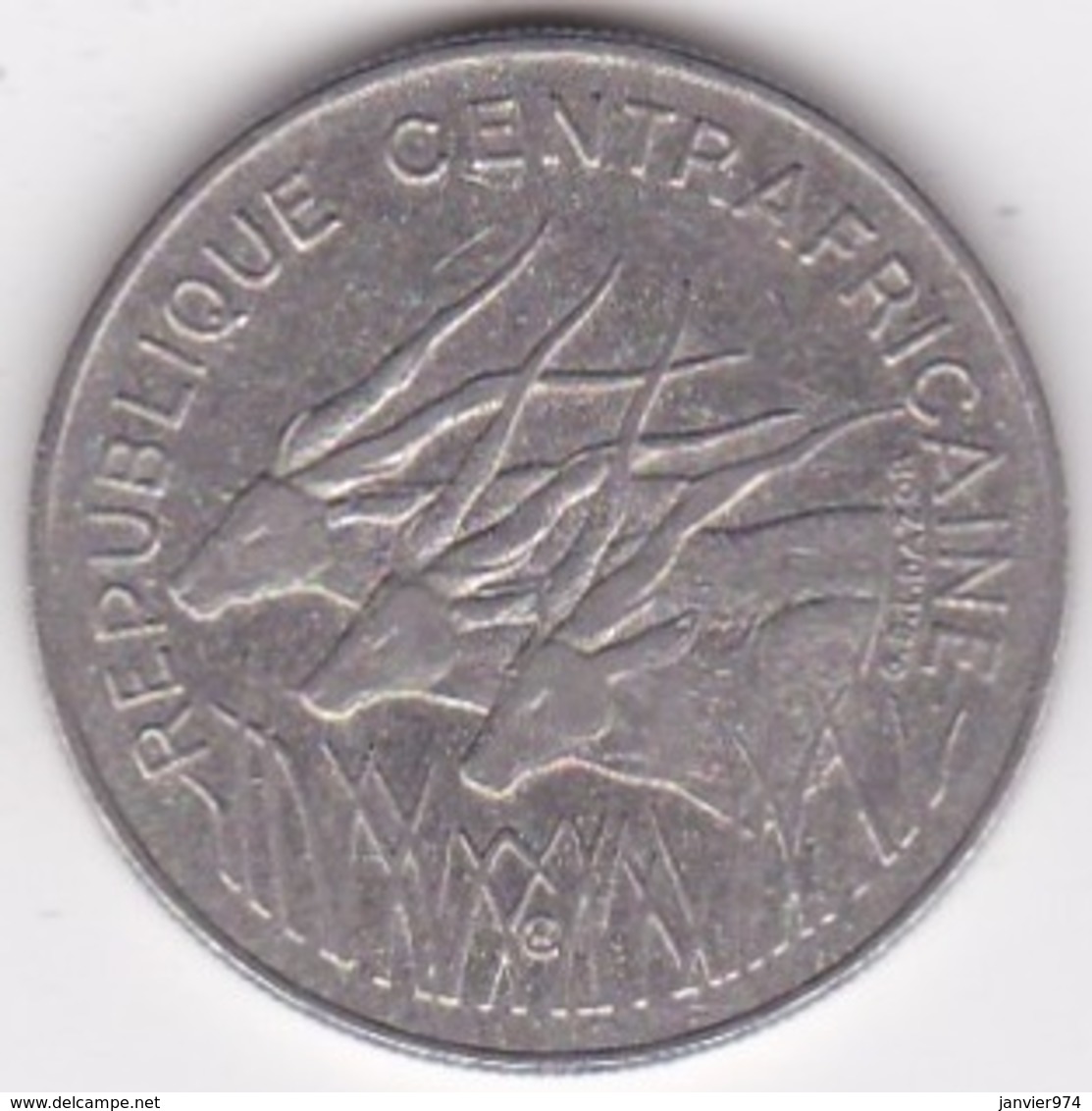 République Centrafricaine, 100 Francs 1982, En Nickel, KM# 7 - Centrafricaine (République)