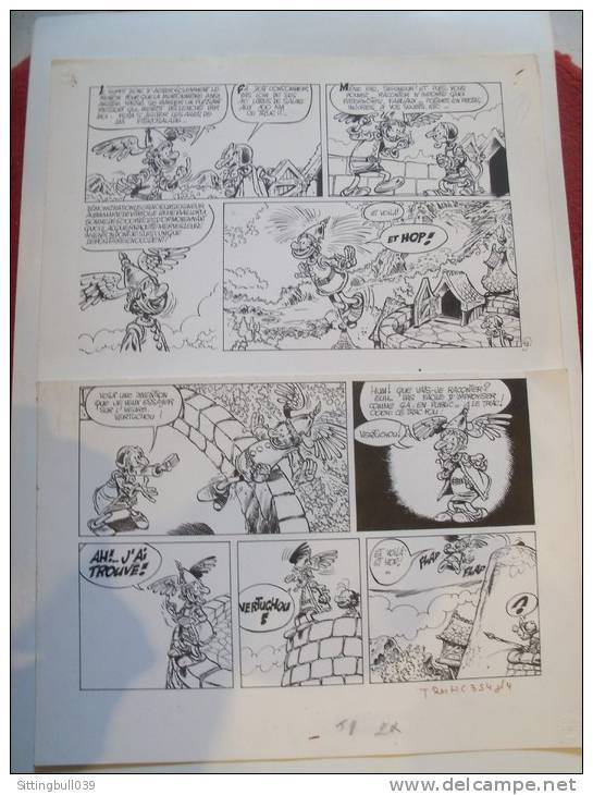 FRANZ. VICQ. KORRIGAN. Ne Nous Laissons Pas Abattre.Planche Originale, Encre De Chine.Histoire Parue Dans TINTIN 04/1974 - Disegni Originali