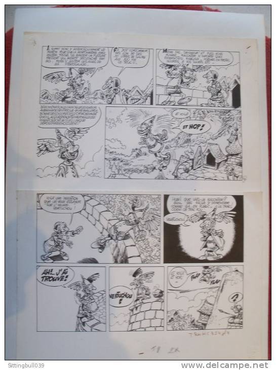 FRANZ. VICQ. KORRIGAN. Ne Nous Laissons Pas Abattre.Planche Originale, Encre De Chine.Histoire Parue Dans TINTIN 04/1974 - Planches Et Dessins - Originaux