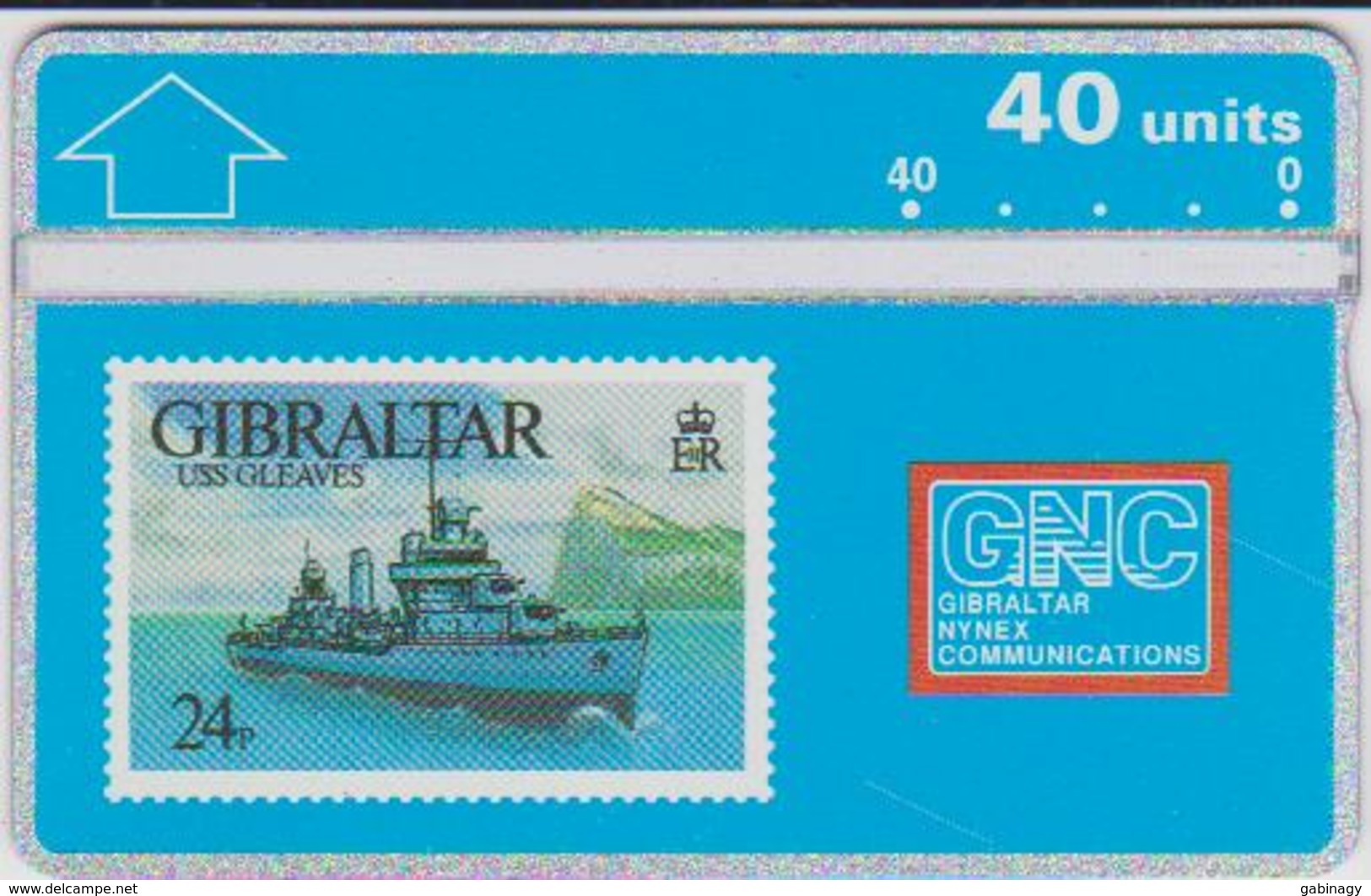 #03 - GIBRALTAR-06 - USS GLEAVES - STAMP - 306A - Gibraltar