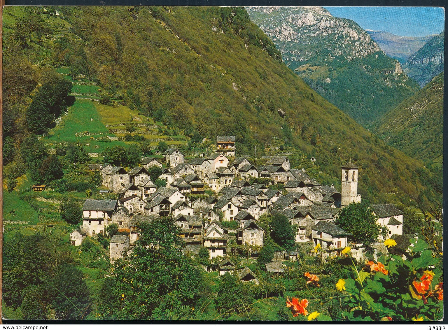 °°° 16109 - SVIZZERA - TI - CORIPPO - VALLE VERZASCA - 1985 With Stamps °°° - Verzasca