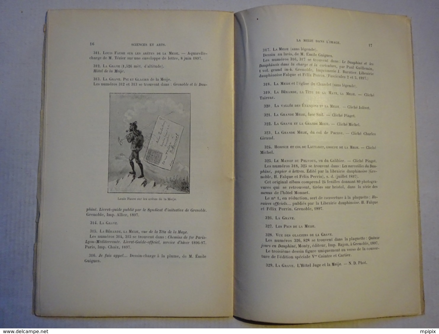 GEO Paul Guillemin La Meije Dans L'image Dessin De Tézier Et Sabatier 1898 Oisans Typo Chamerot Chasseurs Alpins - 1801-1900