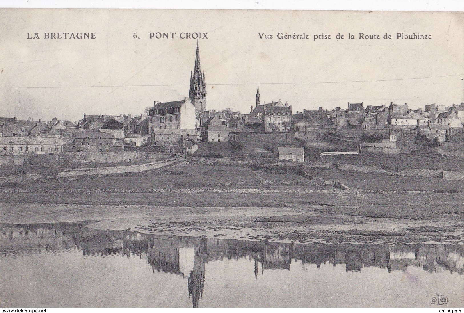 Carte 1915 PONT CROIX / VUE GENERALE PRISE DE LA ROUTE DE PLOUHINEC - Pont-Croix