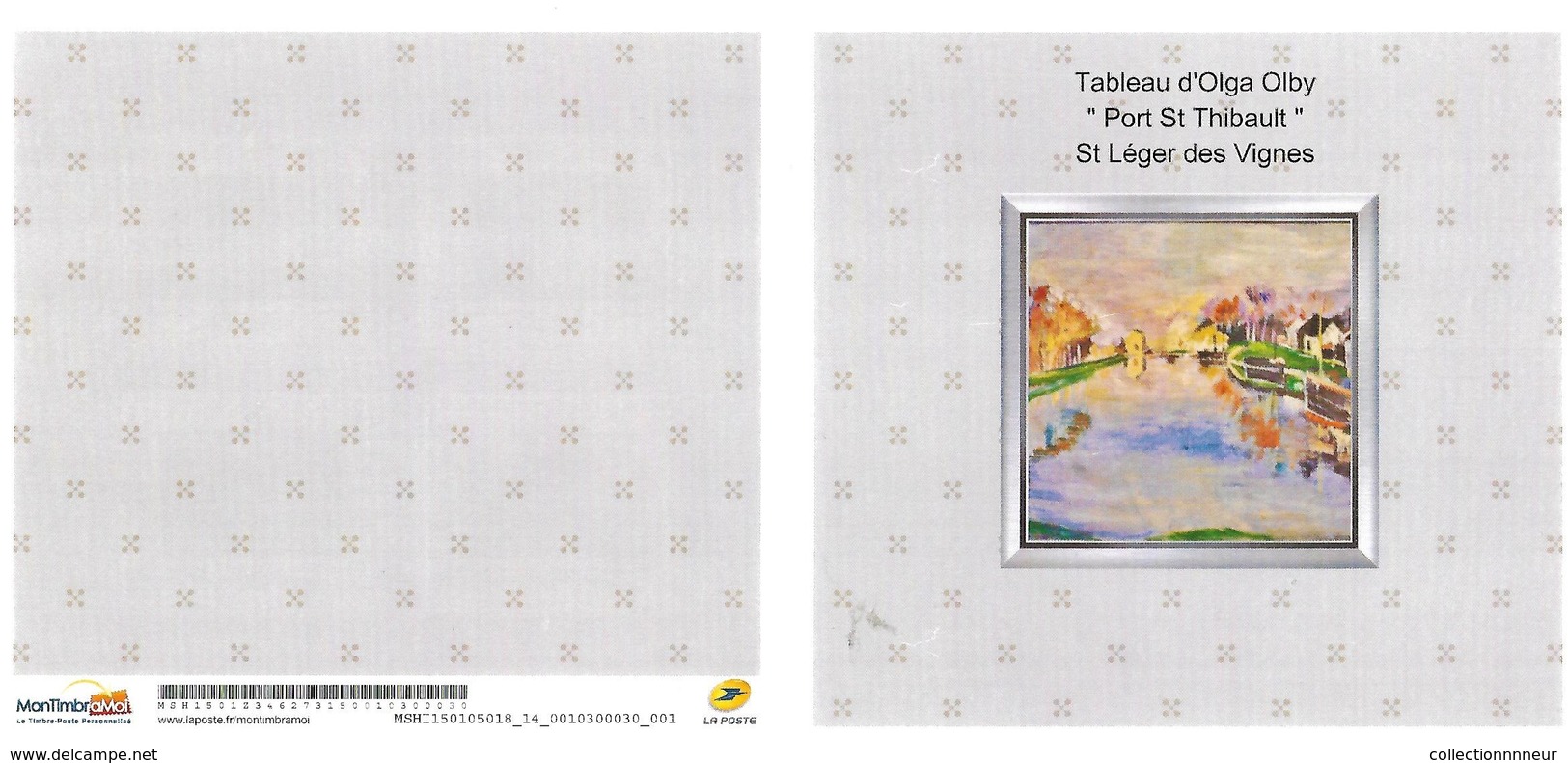 CARNET COLLECTOR OLGA OLBY ARTISTE PEINTRE NON PLIE TB VOIR SCANS - Collectors