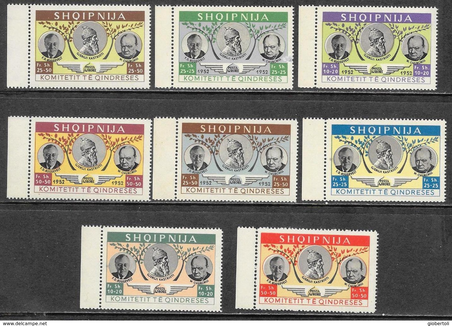 Albania/Albanie: Francobolli Emessi Nel 1952 Dal Comitato Di Liberazione, Stamps Issued In 1952 By The Liberation Commit - Albania