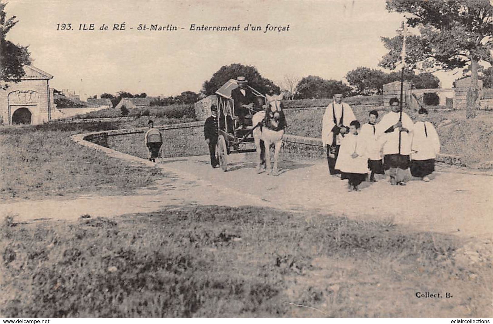 Ile De Ré.    17      St Martin.   Enterrement D'un Forçat     (voir Scan) - Ile De Ré