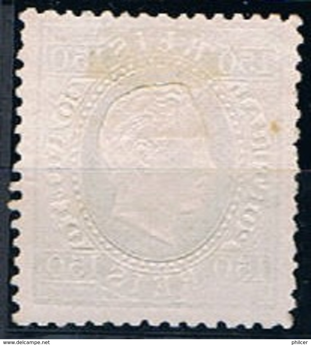 Portugal, 1870/6, # 45 Dent. 12 3/4, Tipo I, Parte Da Efígie Aberta, MNG - Ongebruikt